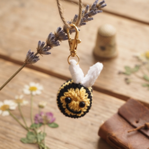 Knitted Bee Charm